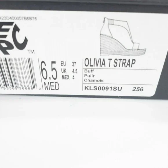 Kenneth Cole Olivia T-strap Espadrille Sandals -6.5 - Picture 8 of 8